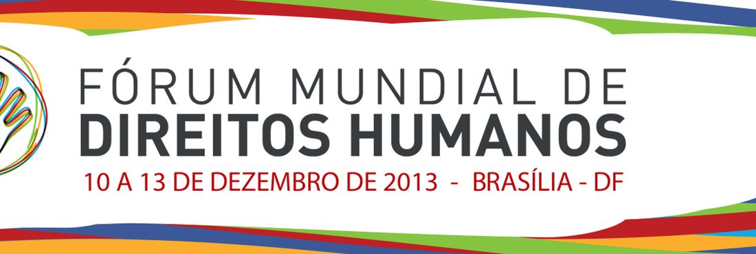 Logo do Fórum Mundial de Direitos Humanos