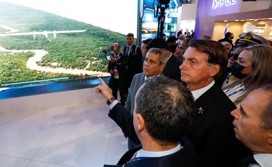 Presidente da República, Jair Bolsonaro durante a Dubai Air Show.