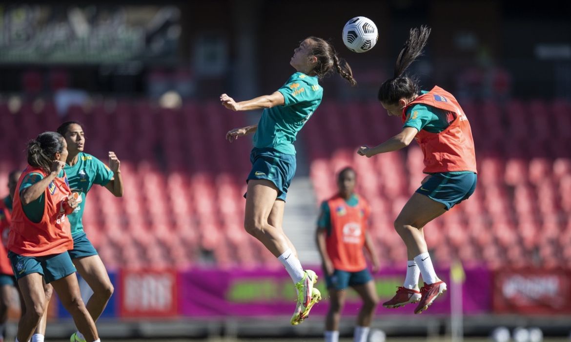 seleção brasileira feminina de futebol - treino antes do amistoso contra a Austrália - 21/10/2021