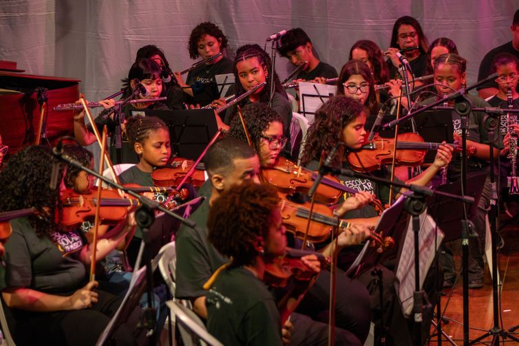 Rio de Janeiro (RJ), 24/06/2026 - FOTO DE ARQUIVO - Festival Internacional de Harpas no Rio. Orquestra Solar Meninos de Luz. Foto: Festival Internacional de Harpas no Rio/Divulgação