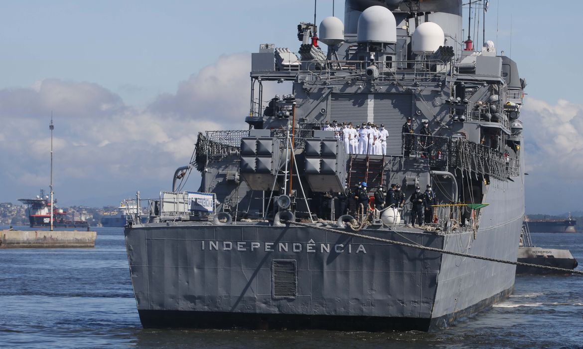 A fragata Independência(F44) retorna ao Brasil, na Base Naval do Rio de Janeiro, após concluir missão de paz na Força-Tarefa Marítima(FTM) da UNIFIL, no Líbano.