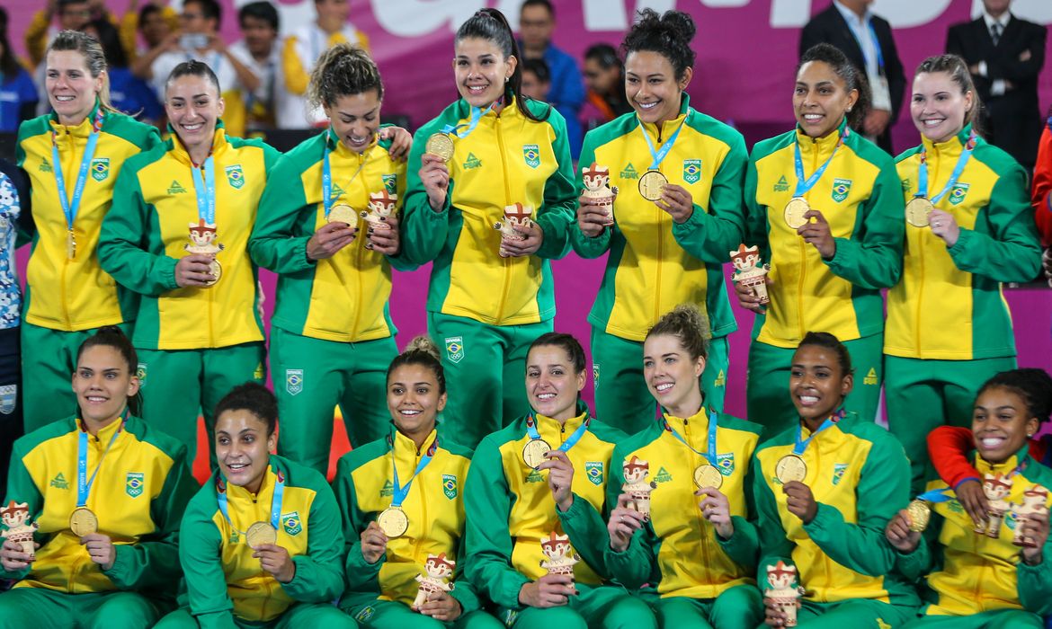 Brasil 31 x 20 Argentina. Final do handebol feminino dos Jogos Pan-Americanos Lima 2019