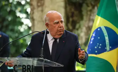 Rio de Janeiro (RJ), 18/07/2024 – O embaixador e conselheiro emérito do Centro Brasileiro de Relações Internacionais (CEBRI), Marcos Azambuja durante palestra no instituto, na Gávea, zona sul do Rio de Janeiro. Foto: Tomaz Silva/Agência Brasil