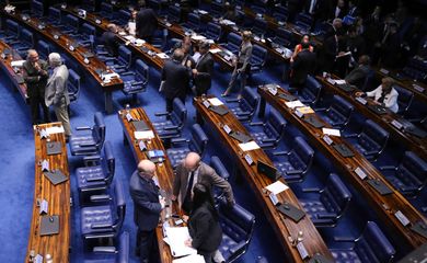Brasília - Plenário do Senado aprovou projeto que proíbe as operadoras de internet de estabelecer franquias de dados em seus contratos de banda larga fixa (Fabio Rodrigues Pozzebom/Agência Brasil)