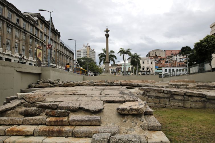   Archaeological site Valongo Wharf and Imperatriz Wharf, in the port region of Rio