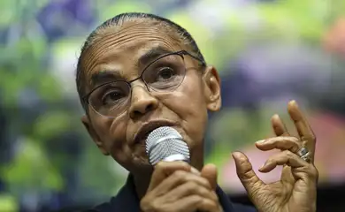 Brasília (DF), 21/03/2025 - A ministra do Meio Ambiente, Marina Silva, durante lançamento de edital de seleção de projetos de restauração ecológica na Amazônia, a iniciativa “Restaura Amazônia”. Foto: Marcelo Camargo/Agência Brasil