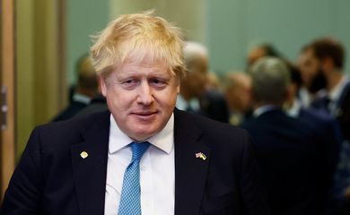 Primeiro-ministro britânico, Boris Johnson, em Bruxelas para reunião da Otan