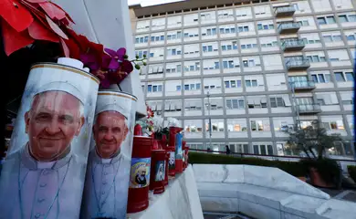 Roma- 22/02/2025 Hospital Gemelli, onde o Papa Francisco está internado para tratamento, em Roma, Itália, 22 de fevereiro de 2025. REUTERS/Ciro De Luca/ Reprodução proibida. 