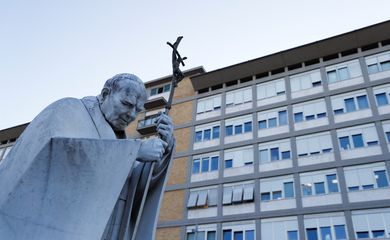 Roma- 22/02/2025 Hospital Gemelli, onde o Papa Francisco está internado para tratamento, em Roma, Itália, 22 de fevereiro de 2025. REUTERS/Ciro De Luca