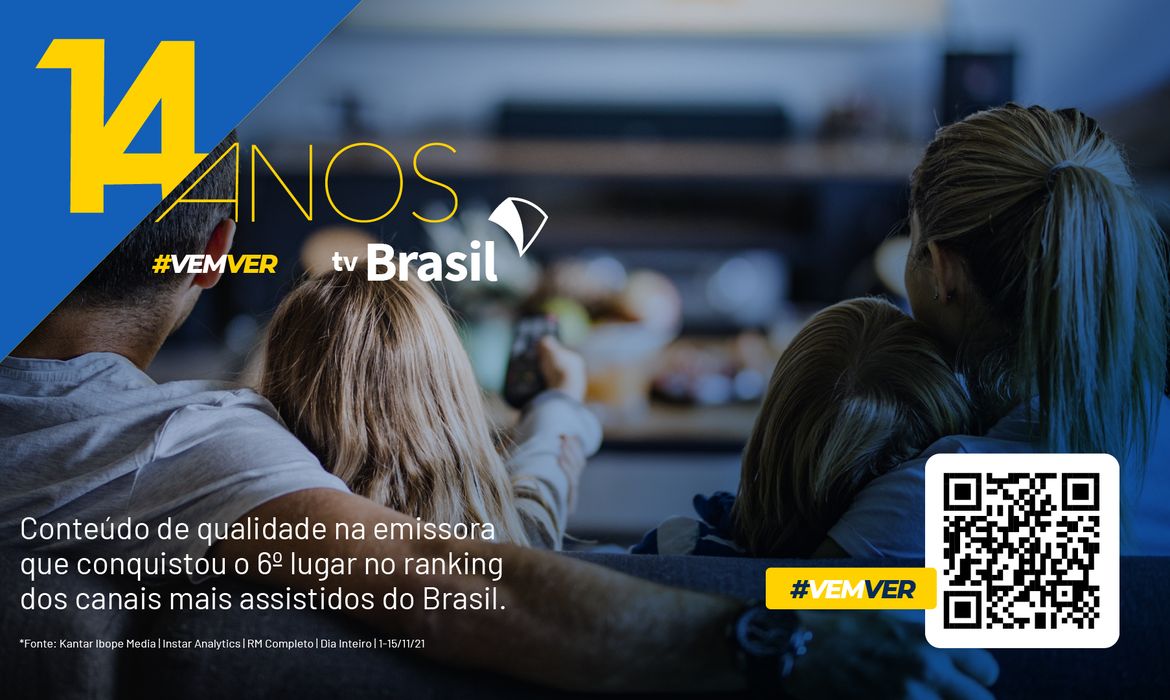 TV Brasil celebra 14 anos de conteúdos de qualidade para o cidadão