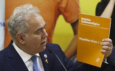 O ministro da Saúde Marcelo Queiroga lança a Campanha de Enfrentamento às Hepatites Virais
