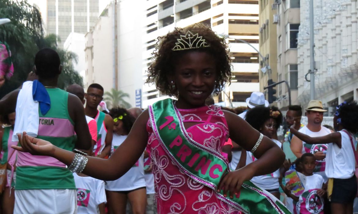 Rio de Janeiro - Blocos de rua tradicionais, como Cacique de Ramos e Bafo da Onça, entre outros, desfilam pelo centro do Rio (Vladimir Platonow/Agência Brasil)