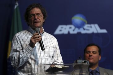Brasília - O presidente da SBPC, Ildeu Moreira, discursa durante a abertura da 14ª Semana Nacional de Ciência e Tecnologia (José Cruz/Agência Brasil)