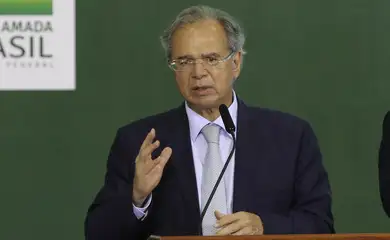 O ministro da Economia, Paulo Guedes,participa  de lançamento do Programa de Crescimento Verde do Governo federal