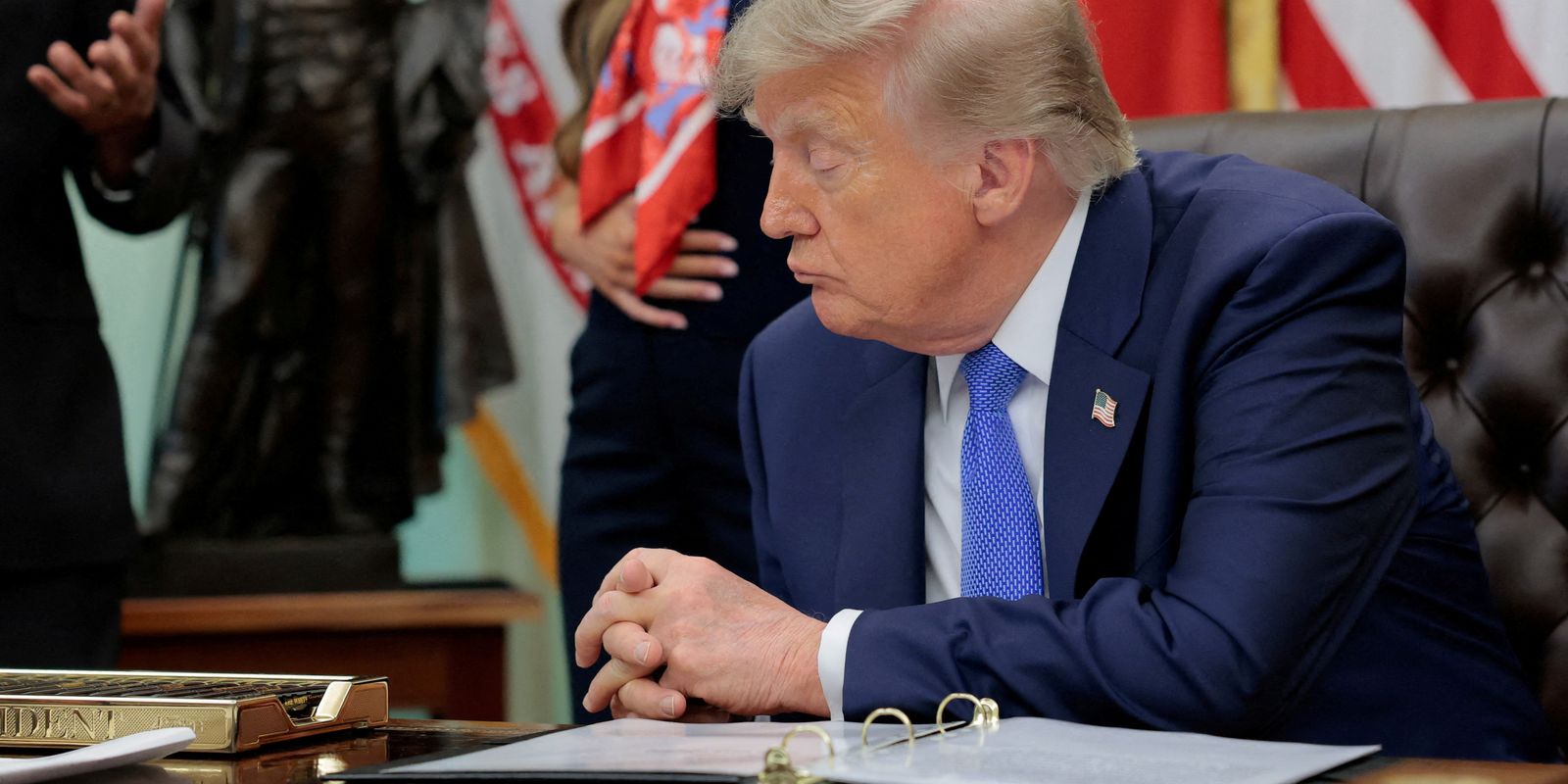 Trump promete pagamento de US$ 5 mil a americanos em caso de vitória republicana​‌​