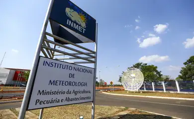 Fachada do instituto nacional de meteorologia (INMET), em Brasília.