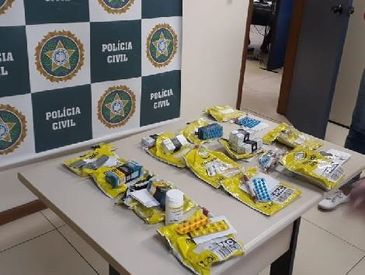 Polícia Civil do Rio de Janeiro/Divulgação Operação desvenda esquema de venda de remédios controlados na internet
