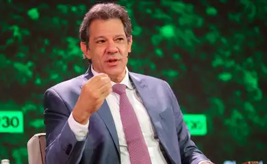 São Paulo (SP), 04/11/2025 - Ministro da Fazenda, Fernando Haddad, fala durante o Bloomberg Green Summit. Foto: Diogo Zacarias/MF