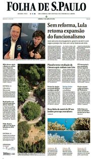 Capa do Jornal Folha de S. Paulo Edição 2024-04-13