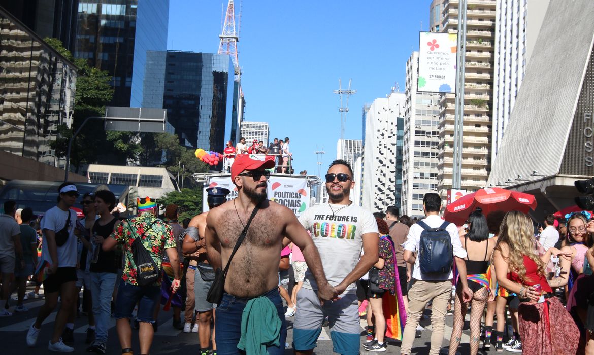 São Paulo (SP), 11/06/2023 - 27ª Parada LGBT+ de São Paulo, com o tema 