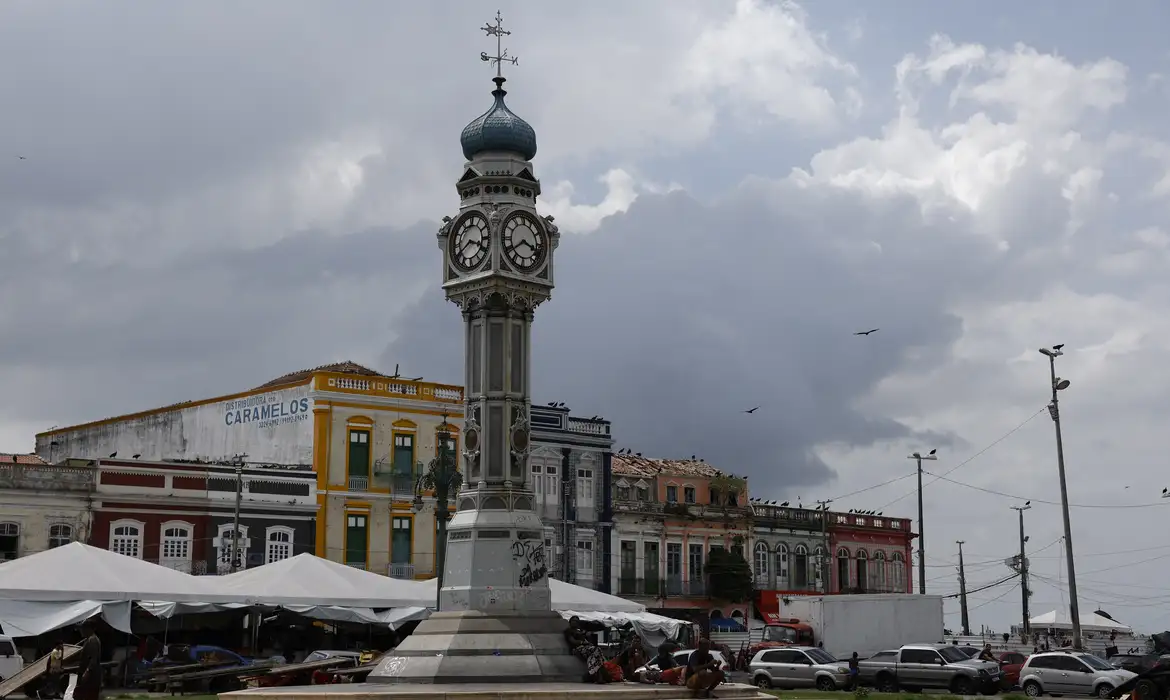 Belém (PA) 14/12/2024 – A Praça do Relógio, na Cidade Velha. Foto: Fernando Frazão/Agência Brasil