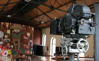 Acervo da Cinemateca Brasileira, instituição responsável pela preservação da produção audiovisual brasileira, na Vila Clementino.