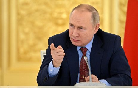 FILE PHOTO: Russian President Putin meets with members of the Delovaya Rossiya All-Russian Public Organization in Moscow