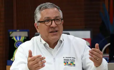 Brasília (DF), 19/08/2025 - O ministro da Saúde, Alexandre Padilha, participam de café da manhã com jornalistas, para falar sobre medidas a serem tomadas sobre cursos de Medicina mal avaliados no Exame Nacional de Avaliação da Formação Médica (Enamed), aplicado pelo MEC. Foto: Antonio Cruz/Agência Brasil