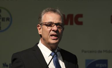 O ministro de Minas e Energia, Bento Albuquerque, participa da abertura do Ethanol Summit, no Centro Fecomercio de Eventos, em São Paulo.
