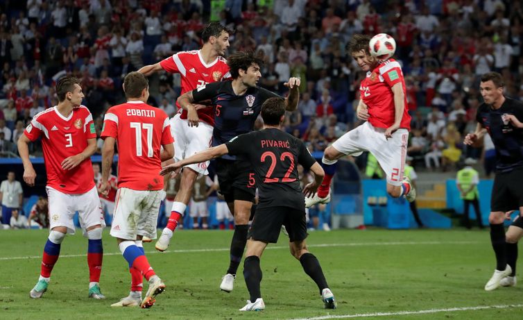 Copa 2018, Rússia e Croácia, Gol Rússia
   REUTERS/Henry Romero