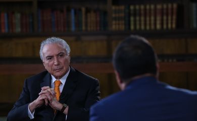 Presidente Michel Temer concede entrevista para veículos da Empresa Brasil de Comunicação (EBC).
