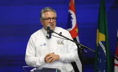 São Paulo (SP), 22/05/2025 - Ministro da Saúde Alexandre Padilha, durante a cerimônia de lançamento dos cursos de medicina e biomedicina da Faculdade de Ciências da Saúde no Sírio-Libanês. Foto: Cadu Pinotti/Agência Brasil