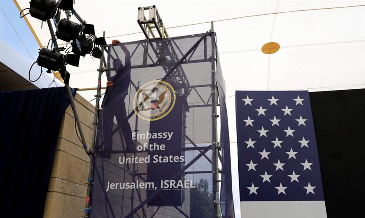 O atual consulado dos EUA em Jerusalém passa, a partir de amanhã, a ser a embaixada do país em Israel