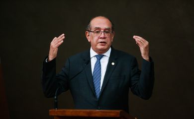 Brasília - O ministro Gilmar Mendes, presidente do TSE, durante o seminário Reforma Política e Eleitoral no Brasil (Antonio Cruz/ Agência Brasil)