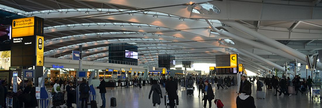 Aeroporto de Heathrow, o maior da capital britânica.