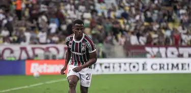 Jhon Arias em ação pelo Fluminense