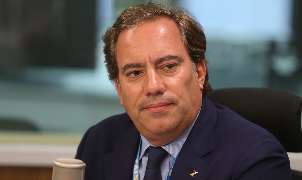 O presidente da Caixa Econômica Federal, Pedro Guimarães é o entrevistado no programa  A Voz do Brasil.