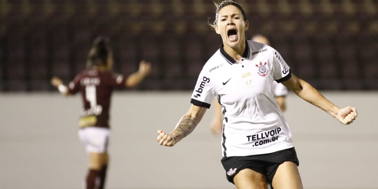 Cacau of Corinthians during the campeonato Brasileiro Feminino