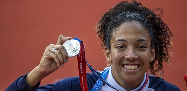 Marlene dos Santos conquistou a prata nos 400m com barreiras