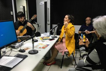 Mona Vilardo em entrevista no Tarde Nacional Rio