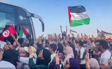 Brasília (DF), 10/06/2025- marcha global à Gaza.
Frame Arab Unity