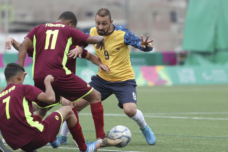 Jefferson - futebol de 7 - paralisados cerebrais - 29/08/2019 - Jogos Parapanamericanos Lima 2019 - Futebol de 7- Brasil x Venezuela