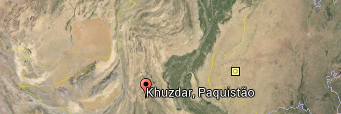 O epicentro do terremoto localizou-se na área de Khuzdar, a mais de 200 quilômetros (km) de Awara