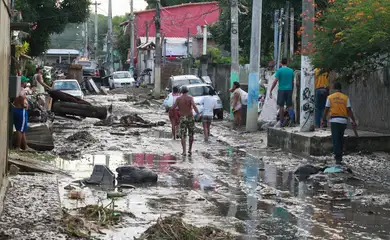 Chuva em São Gonçalo, no Rio de Janeiro (Divulgação/Prefeitura de São Gonçalo)