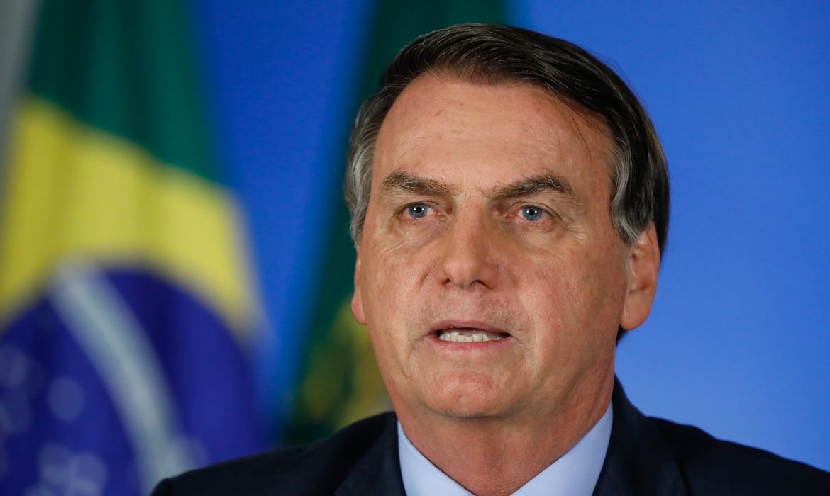 (Brasília - DF, 24/03/2020) Pronunciamento do Presidente da República, Jair Bolsonaro em Rede Nacional de Rádio e Televisão.
Foto: Isac Nóbrega/PR