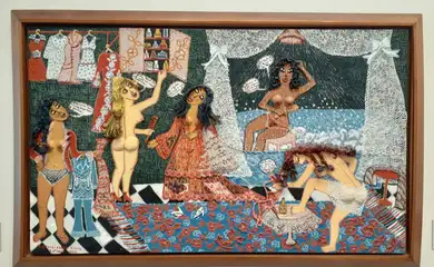 Dos Brasis é a maior exposição de artistas negros já feita no país. - Maria Auxiliadora. A Prearação das Meninas, 1972 -  Foto: Diogo Barros/Div Sesc