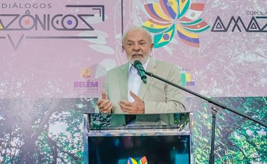 Belém (PA), 08.08.2023 - Presidente Lula faz pronunciamento após reunião dos países signatários do Tratado de Cooperação Amazônica (TCA) com convidados e Debate Geral, em Belém (PA). Foto: Ricardo Stuckert/PR