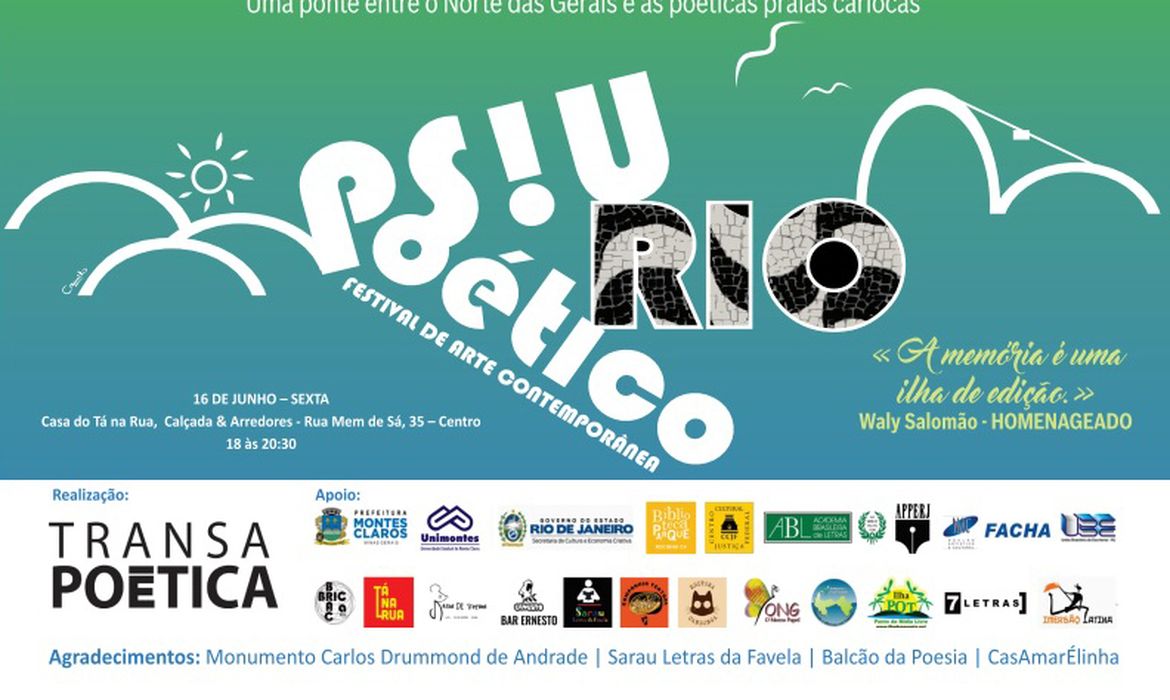 Rio de Janeiro (RJ) - Cartaz do festival Rio Psiu Poético
Foto: Divulgação