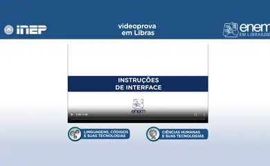 25-09-2026 - Plataforma Enem Libras ganha atualização com provas de 2017 a 2025. Foto: Print Screen/ https://enemvideolibras.inep.gov.br/