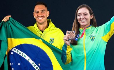 Fernando Scheffer, da natação, e Luisa Stefani, do tênis, serão os porta-bandeiras da delegação brasileira nos Jogos Pan-Americanos de Santiago